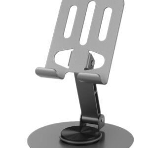 Mobile Stand for Home, 360° Rotation Angle Adjustable Phone Stand for Study, Desk, Table, Streaming, Foldable & Portable Desktop Stand for 4 to 10 inch Smartphones