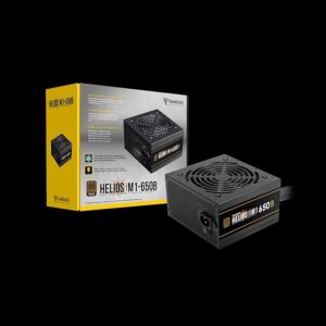 Helios M1 650B Power Supply Unit, 650W, 80 Plus Bronze, Non-Modular, ATX 12V V2.4, Support C6/C7 Power State, 120mm Hydraulic Bearing Fan, Flat Black Cables - 3 Year Warranty