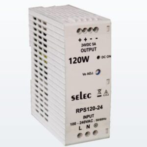 24VDC 5Amp. Rail Mounting Power Supply Selec RPS120-24 (Industrial)