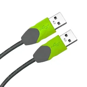 USB A to A Cable 1.5M, High Speed USB 2.0 Type A Male to A Male Cable for Data Transfer HardDrive Enclosures, Printers, Modems, Cameras, Scanners, Laptop Cooling Pad Black