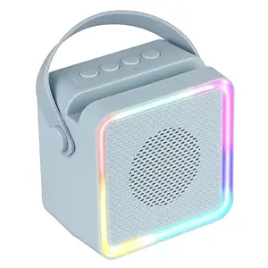 County 8, Portable Bluetooth Speaker, 8 Watts, Upto 7 Hours Playback, Passive Radiator, BTv5.3 | TWS | USB | mSD, RGB LED, Call Function, Compact Design, Carry Strap (Sky Blue)