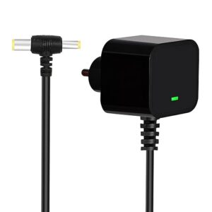 Bp Ac Power Charging Adapter For Dr Morepan Blood Pressure Monitor With Extra Long 10 Foot Cord Plug Upper Arm Blood Pressure Monitor Power Supply / 6V Ac/Dc Bp Machine Adapter,Black