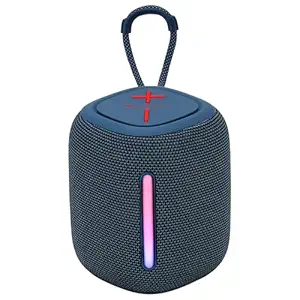Sonic POD 22, Portable Bluetooth Speaker, 8 Watts, Upto 12 Hours Playback, Passive Radiator, BTv5.3 | TWS | USB | mSD, RGB LED, Call Function, Carry Loop (Blue)