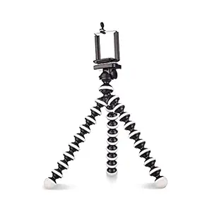 Gorilla Tripod/Mini Tripod for Mobile Phone with Phone Mount with Flexible Gorilla Stand for DSLR, Action Cameras, Ring Lights, Panel Reflectors, Umbrellas, and Flashlights (13 Inch)