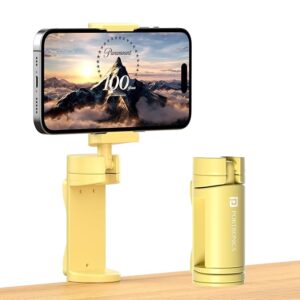 Mobot Clip Mobile Holder with 360° Adjustable Angles, Light Weight, Pocket Friendly, Mobile Stand for Table/Video Recording/Vlogging, Compatible with 4.5 to 6.9 inch Smartphones(Yellow)