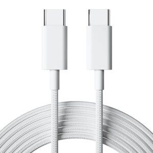 27W Original USB C to Type C Nylon Braided Charger Cable [MFi Certified, 2 YEAR WARRANTY*] Fast PD Charging Compatible for iPhone 16/16e/15/Pro/Max Series/MacBook & Other USB Type C Devices