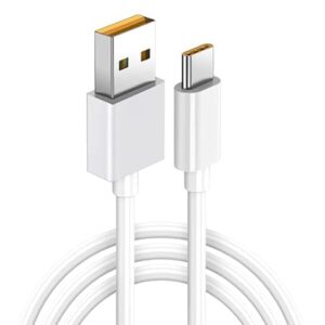 65W Super Vooc Charge, Data Sync Fast Charging Type-C Cable Compatible for Realme XT, Realme XT 730G, Realme X2, Realme C12, Realme 6 Pro, Realme Narzo 20A, Realme 7, Realme 7 Pro