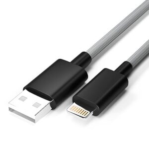 Fast Charging Nylon Braided Cable [Apple MFi Certified] Lightning to USB Cable for iPhone Charger Cord Compatible with iPhone 14/13/12/11 Pro Max XR/XS/X/8/7/6 Plus,iPad