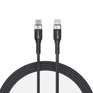 Braided Usb Type C To Type C 60W Fast Charging Data Cable For Smartphone (Black 1.2 Meter)