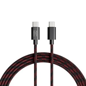 Braided Type C to C Cable 60W Fast Charging Cable with 480 Mbps Data Transfer Speed | 1.2m, Tangle Free Cable