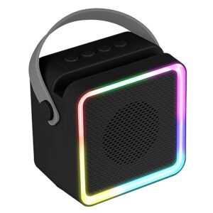 County 8, Portable Bluetooth Speaker, 8 Watts, Upto 7 Hours Playback, Passive Radiator, BTv5.3 | TWS | USB | mSD, RGB LED, Call Function, Compact Design, Carry Strap (Black)