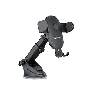 Clamp M2 Adjustable Car Mobile Phone Holder Stand for Dashboard & Windshield, 360° Rotational, Strong Suction Cup, Compatible with 4 to 6 inch Devices(Black)