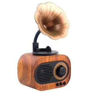 BT12 Classic Retro Wireless BT Speaker with FM/USB/AUX in & Hands Free Calling (5W RMS Output)