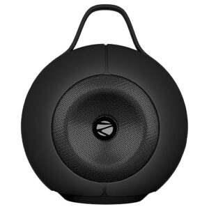 Sound POD 30 Portable Bluetooth Speaker, 12 Watts, Upto 8 Hours Playback, Passive Radiator, BTv5.3 | mSD | TWS | Splash Proof, RGB LED, Carry Handle, Deep Bass (Black)