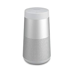 SoundLink Revolve (Series II), Portable Bluetooth Speaker with 360° Sound,13 Hours of Battery Life,Water & Dust Resistant, Luxe Silver