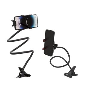 Tabletop Stand for Mobile, Tablet and E-Reader, Clip Mount, Multi-Angle, Foldable, Lazy Bracket, Universal Compatibility