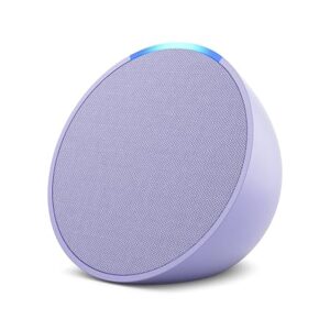 Smart speaker with Alexa and Bluetooth| Loud sound, balanced bass, crisp vocals| Purple
