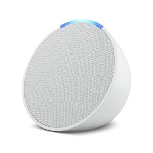 Smart speaker with Alexa and Bluetooth| Loud sound, balanced bass, crisp vocals| White