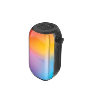 Bluetooth Speaker, 20W True Wireless Speaker with Colorful RGB Lights, 4H Long Battery Life, Water-Resistance, Top Handle, Micro SD Card Slot and USB Media Port, Spectro-20