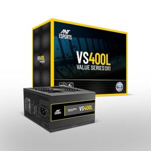 VS400L NonModular High Efficiency Gaming Power Supply/PSU with Continuous Power and 120mm Silent Fan
