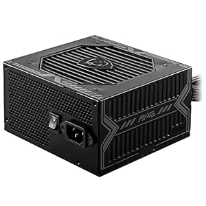 MAG A650BN Power Supply Unit - 650W, 80 Plus Bronze Certified, 12V Single-Rail, DC-to-DC Circuit, 120mm Fan, Active PFC Design, Multiple Connectivity, for Gaming PC, 5-Year Warranty
