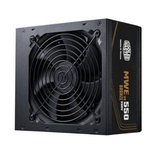 MWE 550 V3 Bronze ATX 3.1 Power Supply - Non Modular | 80 Plus Bronze Certified | Quite HDB Fan | DC-to-DC Circuit Design | ATX 3.1 Version | Ready for 50 Series | 550 Watt