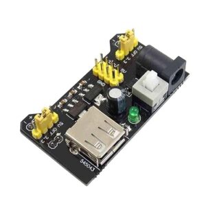 3.3V and 5V Power Supply Module for MB102 Bread Board for Raspberry Pi, boards compatible with Arduino,Black